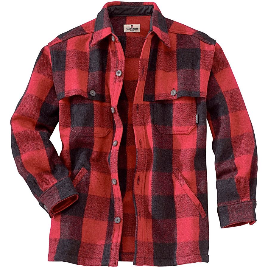 Woolrich Wool Stag Flannel Shirt LongSleeve Men's