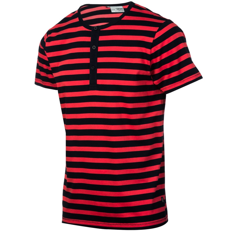 men's striped henley shirt
