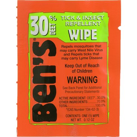 Tender Ben's 30% Deet Field Wipes