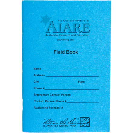 Backcountry Access Avalanche Research Field Book