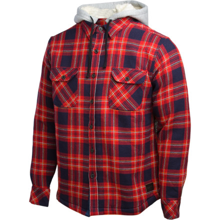 Billabong Hutchinson Sherpa-Lined Flannel Shirt - Long-Sleeve - Men's