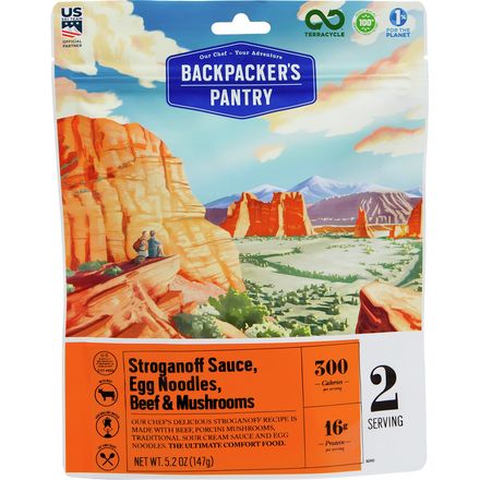 Backpacker's Pantry Beef Stroganoff with Wild Mushrooms