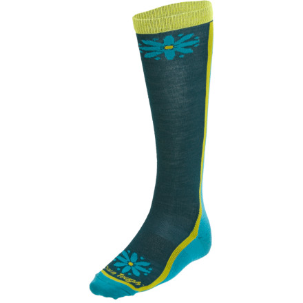 Darn Tough Merino Wool Knee High Flower Power Light Sock - Women's