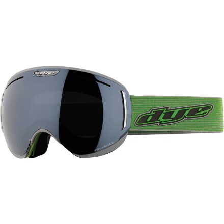 Dye CLK Goggle with Extra Lenses Included Lime/Smoke Silver Polarized w, One Size