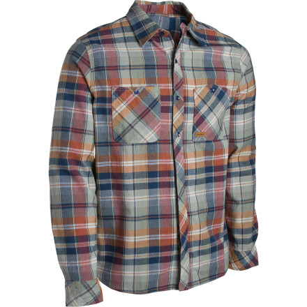 Elwood Silas Crosscut Flannel Shirt - Long-Sleeve - Men's