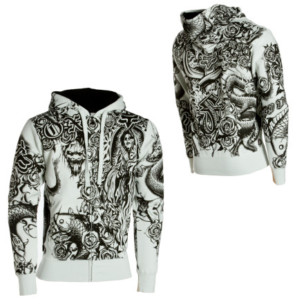 Fox Latinese Full-Zip Hooded Bike Sweatshirt - Men's - 2009