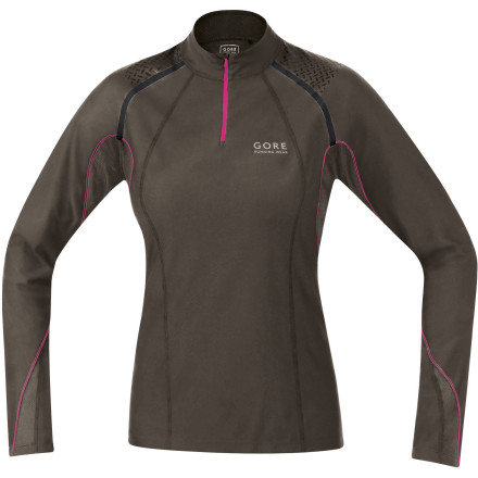 Gore Running Wear X-Running Zip Long Lady Shirt - Long-Sleeve - Women's