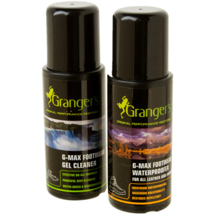 Granger's G-Max Footwear Gel Cleaner/Waterproofer Kit