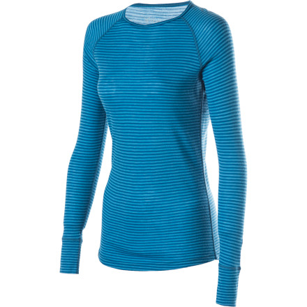 Ibex Woolies 150 Crew Stripe Top - Women's
