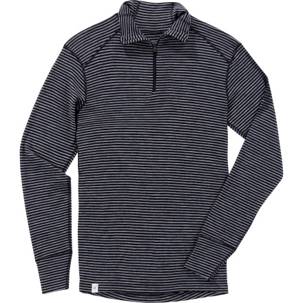 Ibex Woolies Zip-Neck Stripe Top - Men's