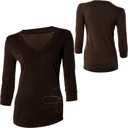 Icebreaker SuperFine140 Lily Leaf 3/4 Sleeve Top - Women's - 2009