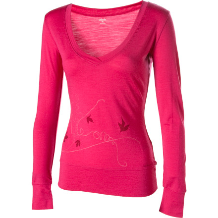 Icebreaker Nature Haven V-Neck Top - Long-Sleeve - Women's