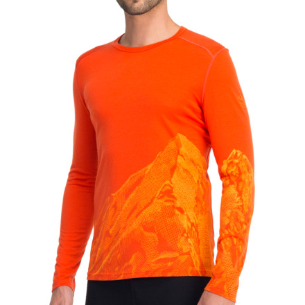 Icebreaker Oasis Long Sleeve Crewe Slopes