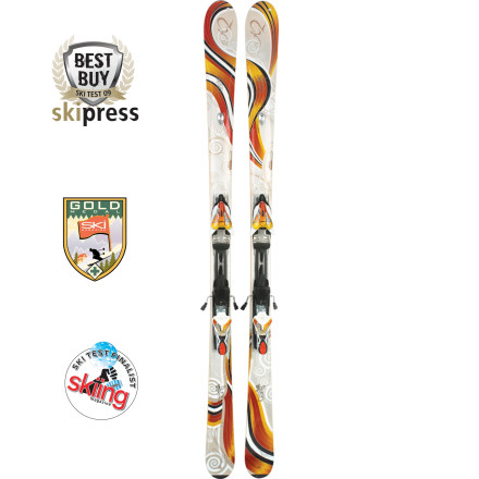 K2 Burnin Luv Ski w/ Marker M1 11.0 Ti Binding - Women's - 2008