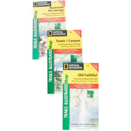 National Geographic Wyoming Rocky Mountain Maps