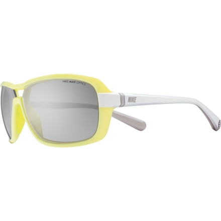 Nike Nike Racer Sunglasses - Women's Electric Yellow/White/Grey Silver Flash, One Size