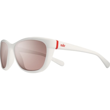 Nike Gaze Sunglasses White/Vermillion Flash, One Size