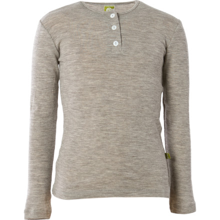 Nui Organics Thermal Rib Henley - Toddler Boys'