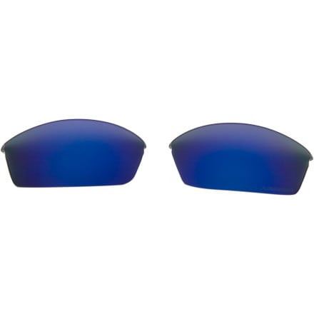 Oakley Flak Jacket Standard Replacement Lenses Deep Blue Iridium Polarized, One Size
