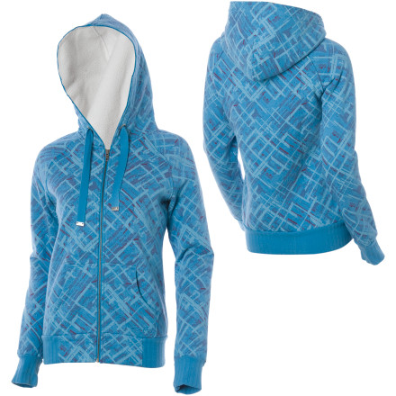 Oakley Geo Plaid Sherpa Fleece Full-Zip Hooded Sweatshirt - Women's - 2008