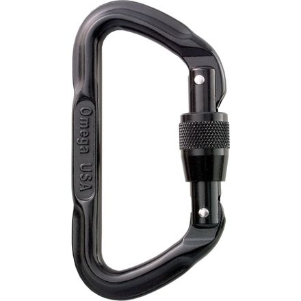 Omega Pacific Lite D Screw-Lock Carabiner