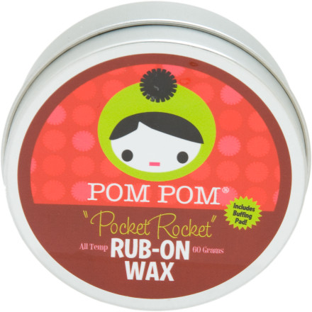 Pom-Pom Pocket Rocket w/Buffer Rub On Wax