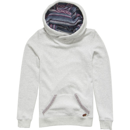 Roxy Frosty Girl Pullover Hoodie - Women's Heather Grey, XL