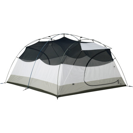 Sierra Designs Zia 4 Tent with Footprint and Gear Loft: 4-Person 3-Season