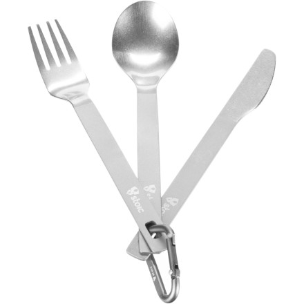 Stoic Ti 3-Piece Knife, Fork, Spoon Set