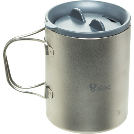 Stoic Ti Double Wall Mug w/Lid - 600ml