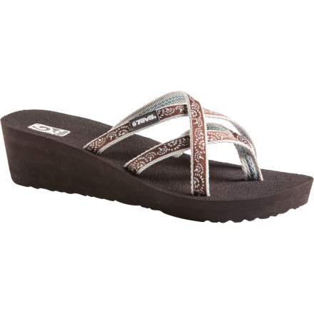 Teva Mush Mandalyn Wedge Ola 2 Sandal - Women's Float Chocolate Brown ...