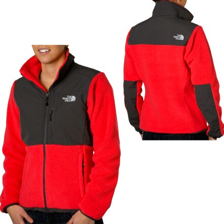 north face fleece red