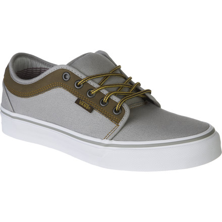 Vans Chukka Low Skate Shoe - Men's (Leather) Grey, 8.5
