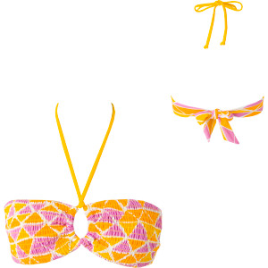 Billabong Pina Colada Dee Smocked Bandeau Bikini Top - Women's - 2011