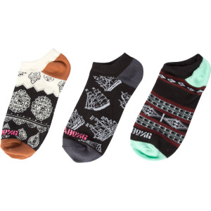 Billabong Little Wittle Ankle Sock - 3-Pack - Women's - 2012