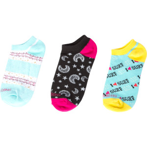 Billabong Lil Roamer Ankle Sock - 3-Pack - Girls' - 2012