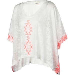 Border Line Poncho Shirt - Short-Sleeve - Women's