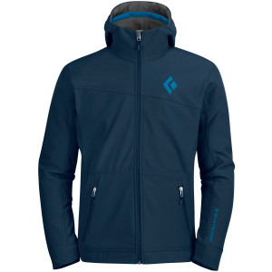 Click to Enlarge for Black Diamond Crag Softshell Hooded Jacket - Men's Black Diamond Crag Softshell Hooded Jacket - Men's-Image