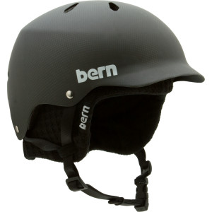 Bern Carbon Fiber Watts EPS Visor Helmet w/Knit Liner