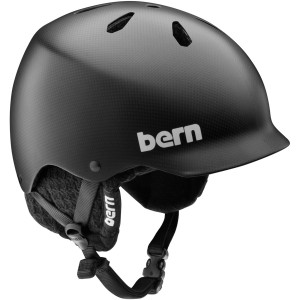 Bern Watts Carbon Fiber EPS Visor Helmet w/Knit Liner