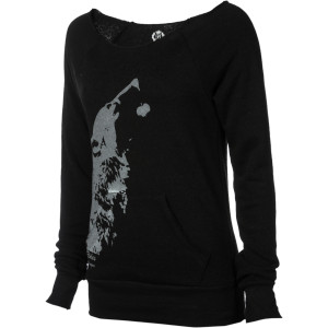 Betty Rides She Wolf Pullover Sweatshirt - Women's