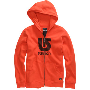 Burton Logo Vertical Full-Zip Hooded Sweatshirt - Boys' - 2011