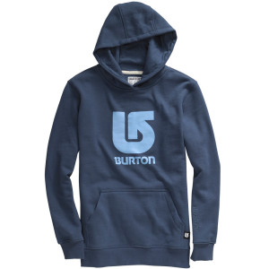 Burton Logo Vertical Pullover Hooded Sweatshirt - Boys'