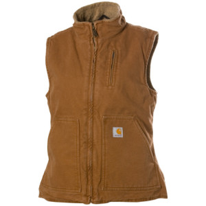 Carhartt Sandstone Mock-Neck Sherpa Lined Vest - Women's