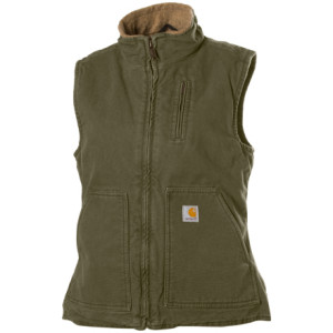 Carhartt Sandstone Mock-Neck Sherpa Lined Vest - Women's