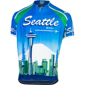 Click to Enlarge for Canari Cyclewear Seattle Souvenir Jersey - Short Sleeve - Men's Canari Cyclewear Seattle Souvenir Jersey - Short Sleeve - Men's -image