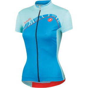 Click to Enlarge for Castelli Tesoro Full-Zip Jersey - Short Sleeve - Women's Castelli Tesoro Full-Zip Jersey - Short Sleeve - Women's-Image