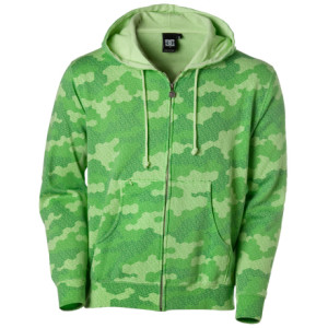 DC Cue Camo Zip Hooded Sweatshirt - Men's - 2007