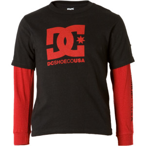 DC Basic T-Shirt - Long-Sleeve - Boys' - 2011