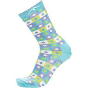 Merino Wool Dots and Squares Light Sock - Women's